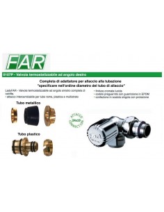 VALVOLA LADYFAR AD ANGOLO DESTRA CROMATA 1/2X24/19...