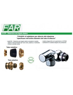 DETENTORE LADYFAR AD ANGOLO DESTRO CROMATO 1/2X24/19...