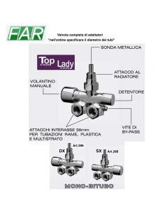 TOPFAR MONO/BITUBO VERCHROMTES VENTIL LINKS VERSION...
