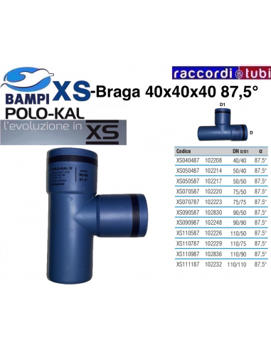 BRAGA XS 102208 DN 40-40-87'