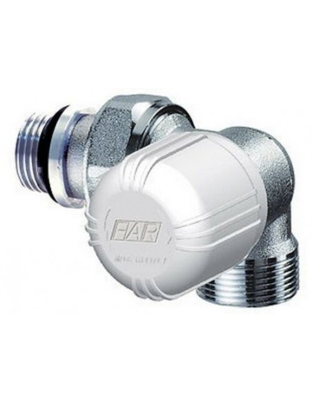 CHROME WINKELTHERMOSTATVENTIL LINKS 1/2X24/19 ART.1616 12