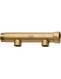 COLLETTORE FAR OTTONE GIALLO MF 1.1/2X1"FX2 USCITE...