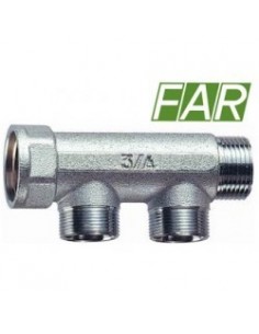 COLLETTORE FAR OTTONE CROMATO MF 3/4X24/19X2 INTERASSE...