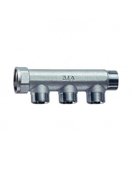 SAMMLER FAR VERCHROMTES MESSING MF 3/4X24/19X3 ACHSABSTAND mm.36 ART.3350 34