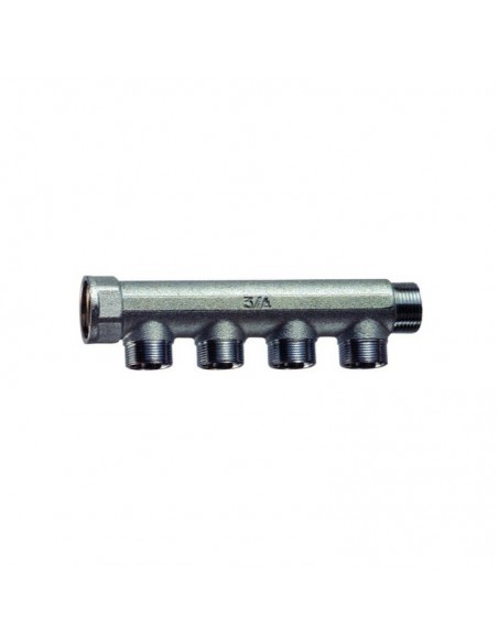 COLLETTORE FAR OTTONE CROMATO MF 3/4X24/19X4 INTERASSE mm.36 ART.3400 34