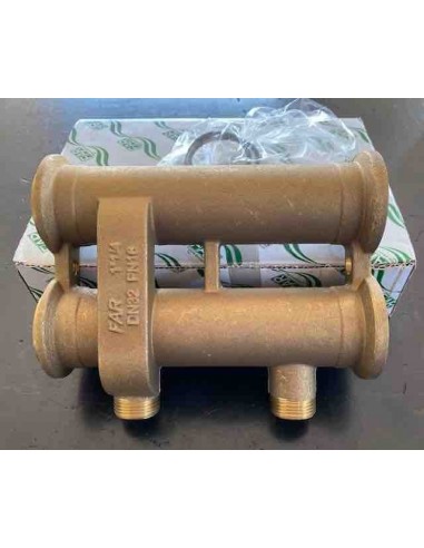 COLLETTORE FAR IN OTTONE GIALLO 1.1/4X3/4 DOPPIO