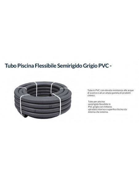 TUBO PVC DIAMETRO 20 IN ROTOLO COLORE GRIGIO