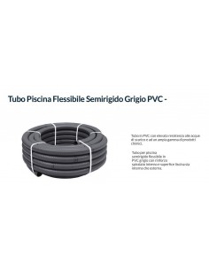 TUBO PVC DIAMETRO 25 IN ROTOLO COLORE GRIGIO