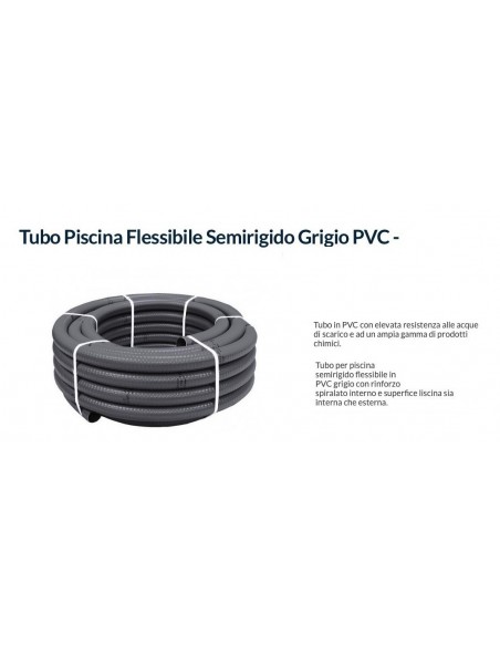 TUBO PVC DIAMETRO 25 IN ROTOLO COLORE GRIGIO