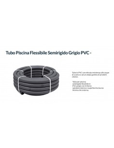 TUBO PVC DIAMETRO 50 IN ROTOLO COLORE GRIGIO