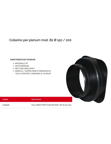 KRAGEN FÜR PLENUM 150/200 MOD.B2