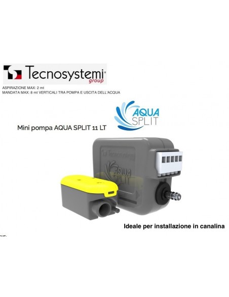 MINI PUMPE TECNOSYSTEMI ART.12170037G AQUA SPLIT 11 LT/H