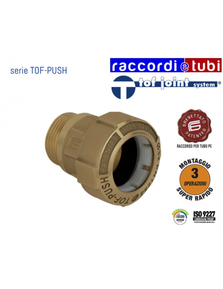 MESSING-AUßENGEWINDE TOF 25X3/4 FÜR POLYETHYLENROHR