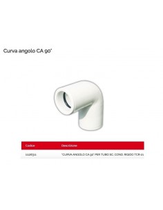 PVC-WINKEL 90° WEISS FÜR KOND. ROHR D.21