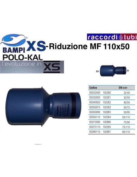 RIDUZIONE XS 102284  DN 50-110