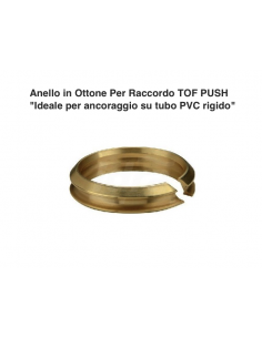 ANELLO IN OTTONE DIAMETRO 40 PER RACCORDO TOF PUSH