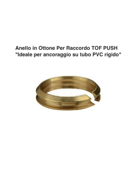 ANELLO IN OTTONE DIAMETRO 20 PER RACCORDO TOF PUSH