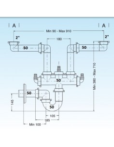 PLATZSPARENDER SIFON LIRA SPAZIO 2 DURCHMESSER 50... 2