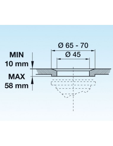 PILETTA LIRA DA LAVABO/BIDET 1.1/4 TAPPO A...