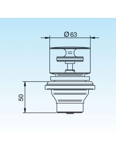 PILETTA LIRA DA LAVABO/BIDET 1.1/4 TAPPO A...