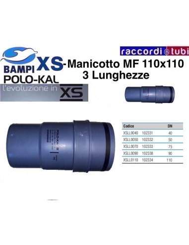 BICCHIERE XS 3 LUNGHEZZE  102334  DN 110