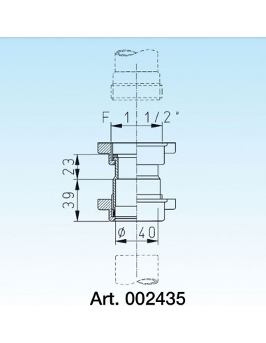 GIUNTO LIRA 1.1/2X40 8.2435.01