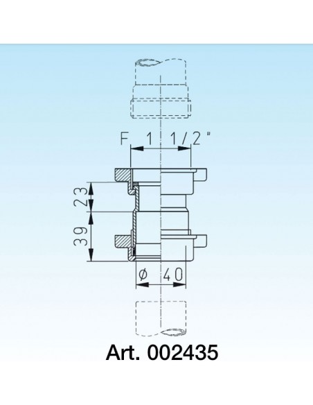 GIUNTO LIRA 1.1/2X40 8.2435.01