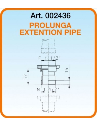 GIUNTO LIRA MASCHIO 1.1/2X FEMMINA GIREVOLE 1.1/2