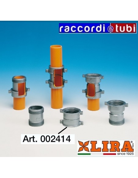 GIUNTO LIRA DOPPIA FEMMINA GIREVOLE 1.1/2X1.1/2