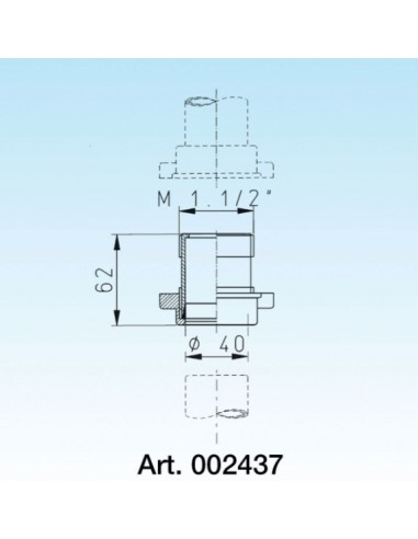 GIUNTO LIRA 40XMASCHIO 1.1/2  ART.8.2437.01