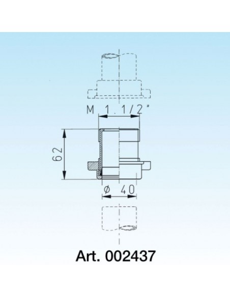 GIUNTO LIRA 40XMASCHIO 1.1/2  ART.8.2437.01