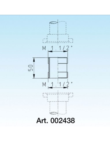 GIUNTO LIRA 1.1/2X1.1/2 MASCHIO MASCHIO  8.2438.01