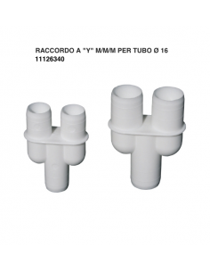 RACCORDO A Y M/M/M X TUBO D.16