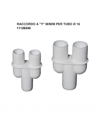 RACCORDO A Y M/M/M X TUBO D.16