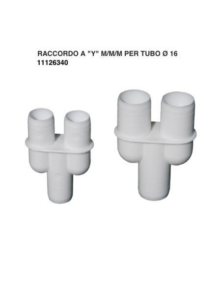 RACCORDO A Y M/M/M X TUBO D.16