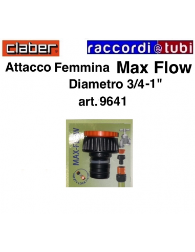PRESA PER RUBINETTO F. 3/4/1" MAX FLOW 