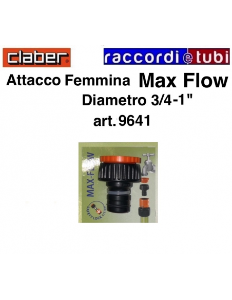 PRESA PER RUBINETTO F. 3/4/1" MAX FLOW 
