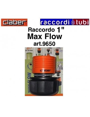 RACCORDO RAPIDO 1" MAX-FLOW