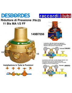 RIDUTTORE DESBORDES 11/BIS DIAMETRO 1/2 FF