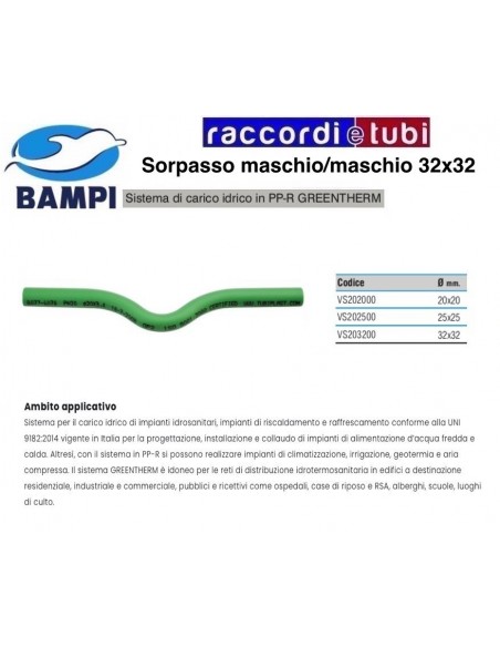 SORPASSO PP-R GREENTHERM MM 32X32