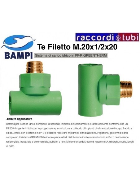 TE PP-R GREENTHERM M  20X1/2X20