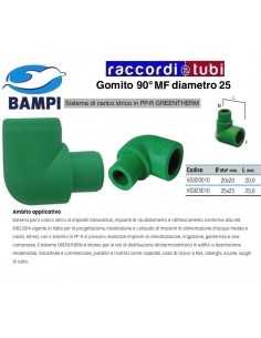 GOMITO PP-R GREENTHERM MF 90° 25X25