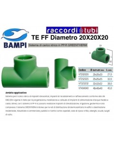 TE PP-R GREENTHERM 20X20X20
