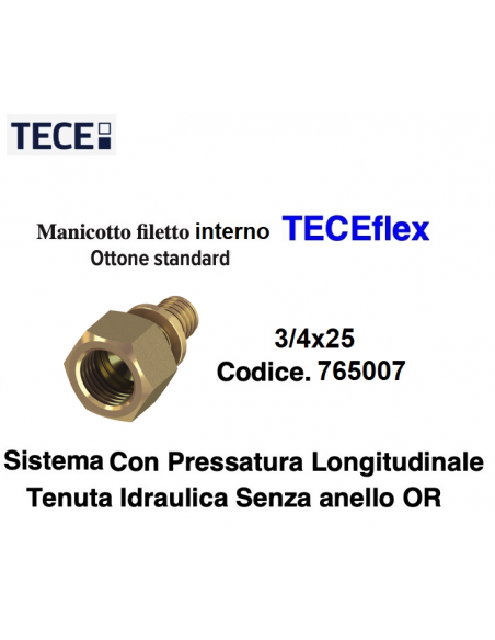 RACCORDO F.DRITTO TC 25X3/4