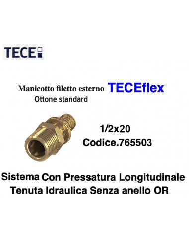 RACCORDO M.DRITTO TECEflex  20X1/2