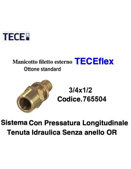 TECEflex M.Steckverbinder 20X3/4
