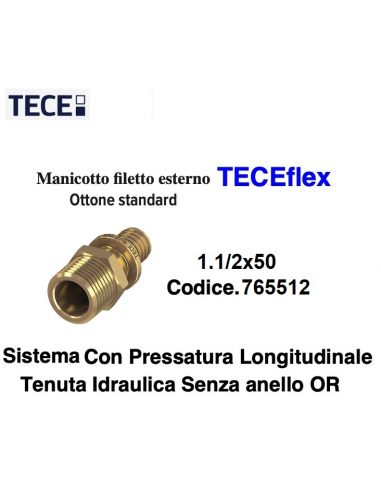 RACCORDO M.DRITTO TECEflex 50X1.1/2