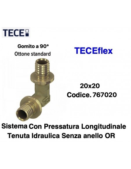 90° Bogen TECEflex 20