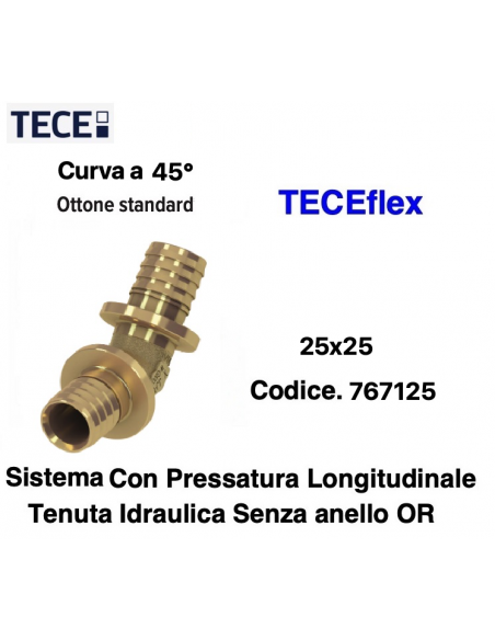 TECEflex 45° Winkel 25
