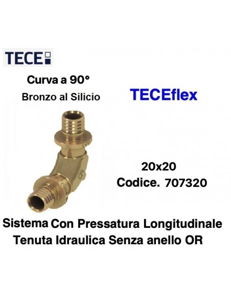 CURVA  A 90° TECEflex 20